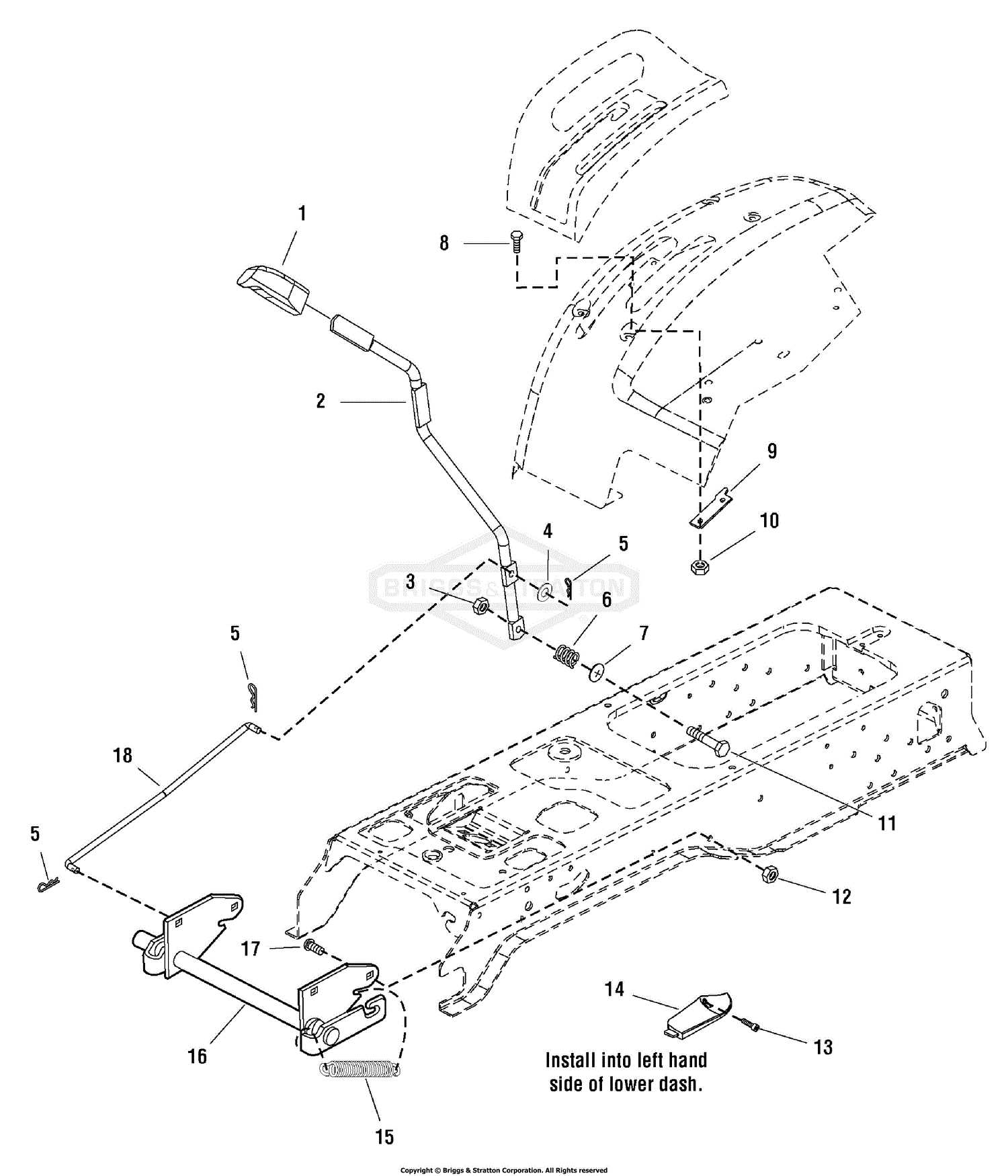 craftsman 46 mower deck parts diagram