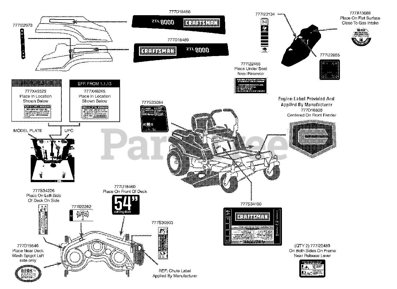 craftsman 50 inch mower deck parts diagram