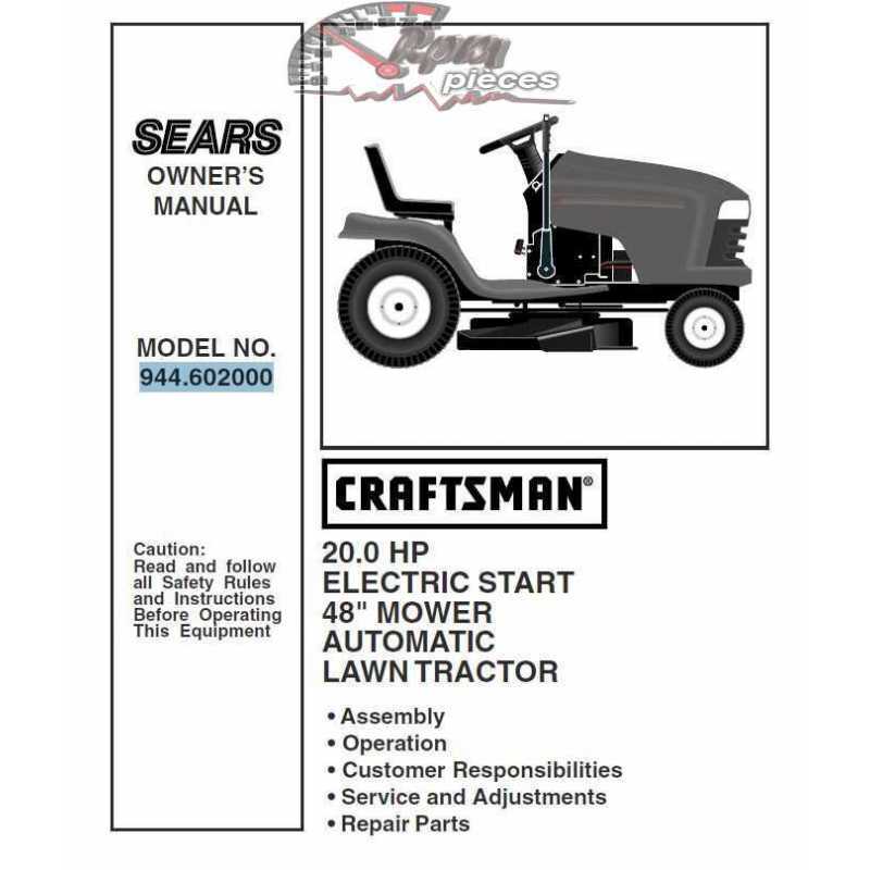 craftsman dlt 2000 parts diagram