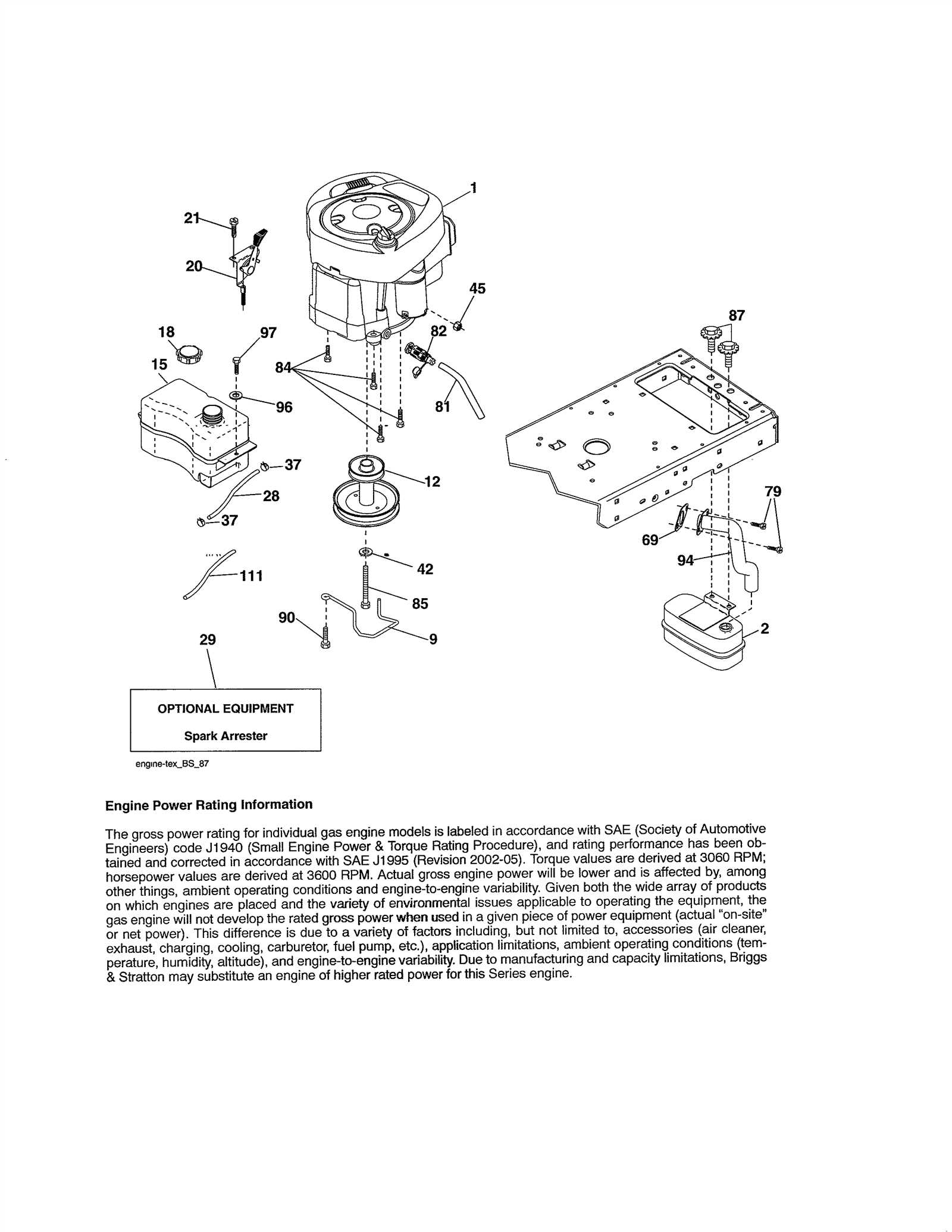 craftsman gt 5000 parts diagram