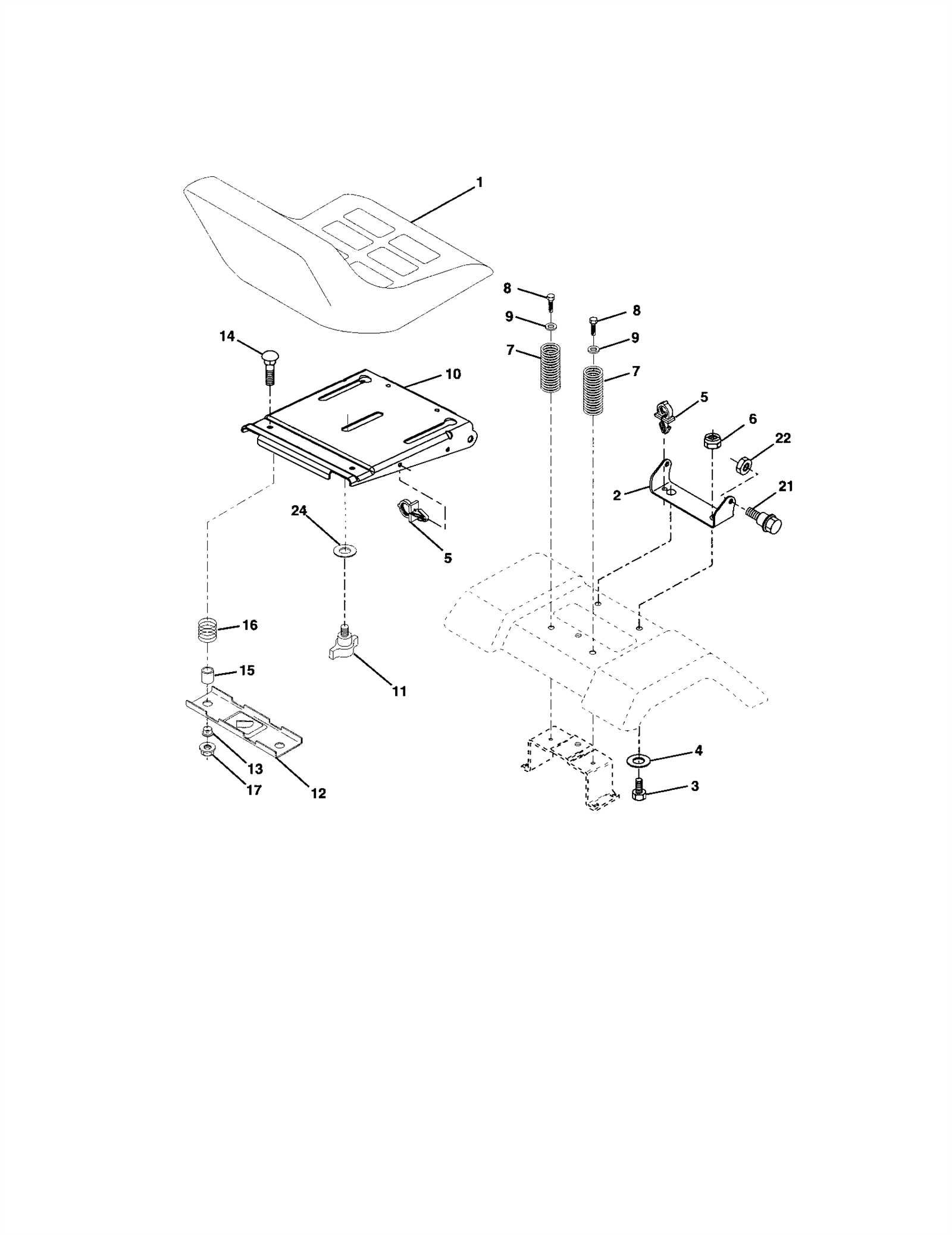 craftsman riding mower model 917 parts diagram