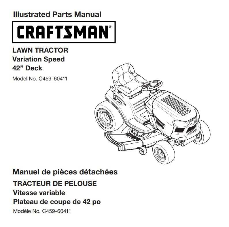 craftsman riding mower parts diagram