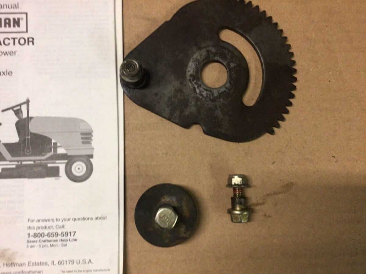 craftsman riding mower steering parts diagram