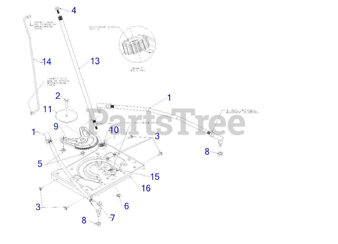 craftsman riding mower steering parts diagram