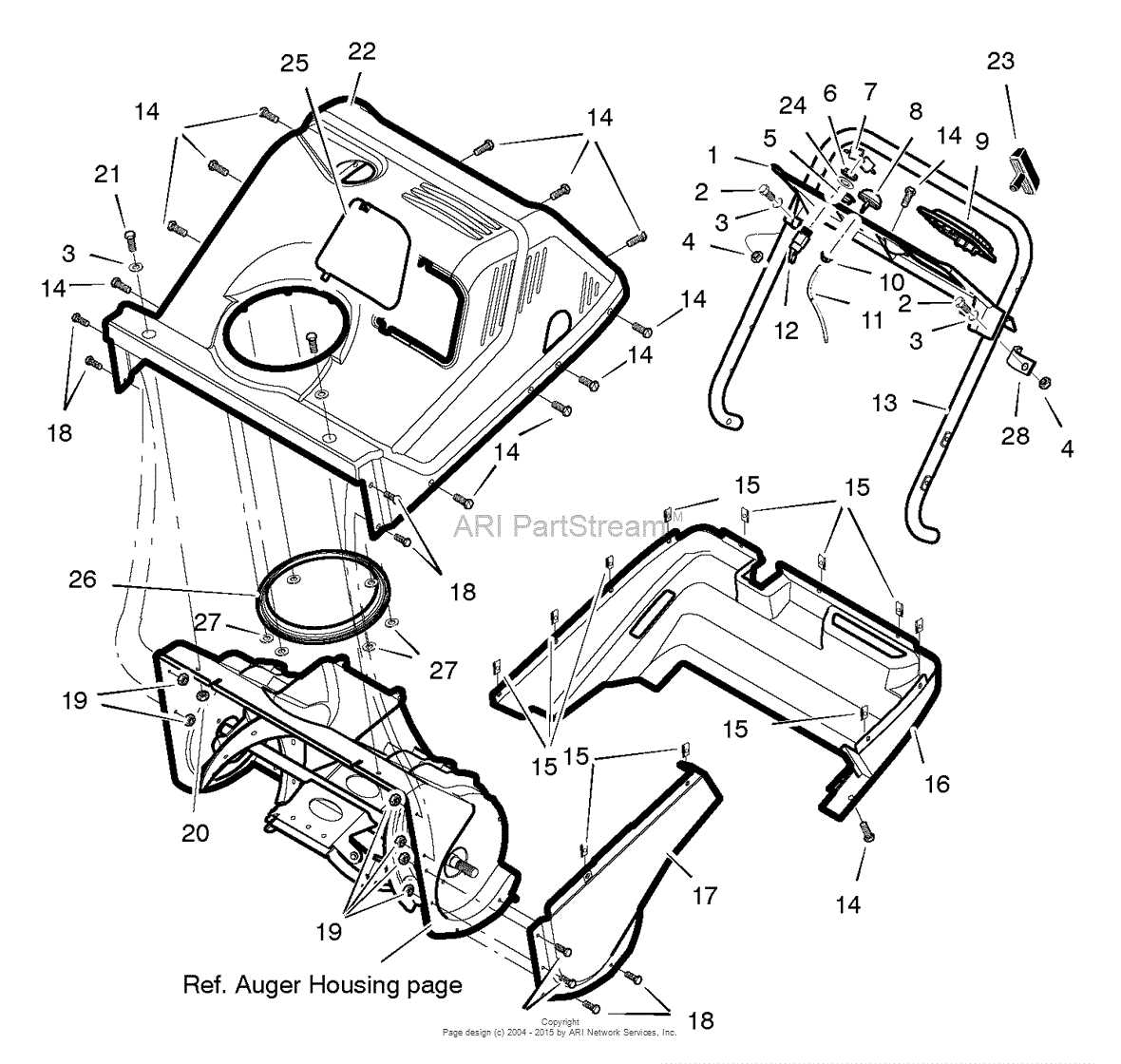 craftsman snow blower parts diagram