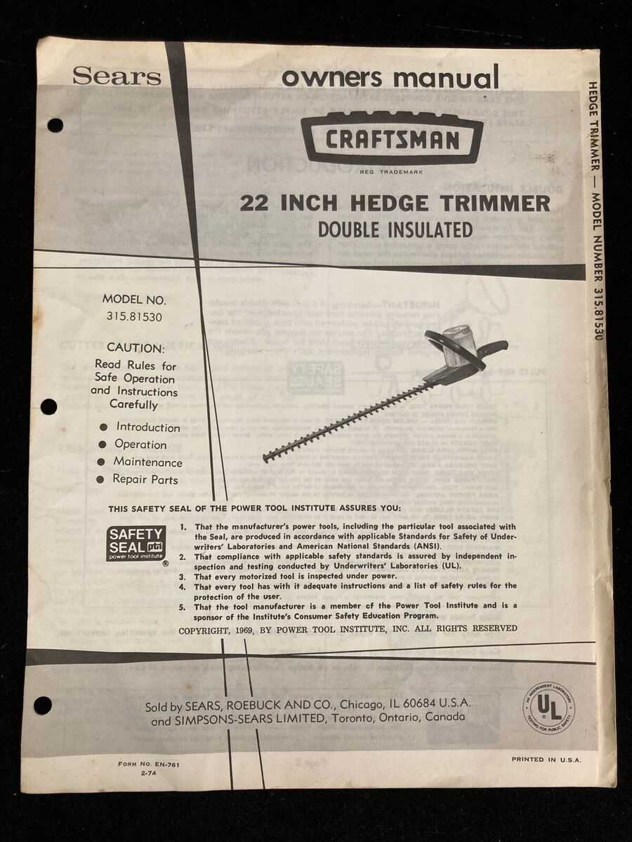 craftsman trimmer parts diagram