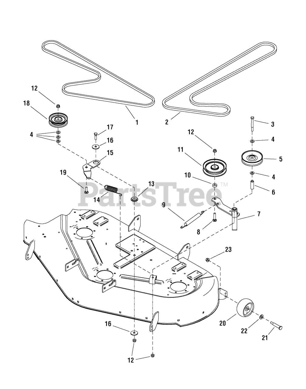 craftsman zts 7500 parts diagram