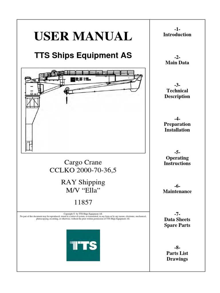 crane parts diagram