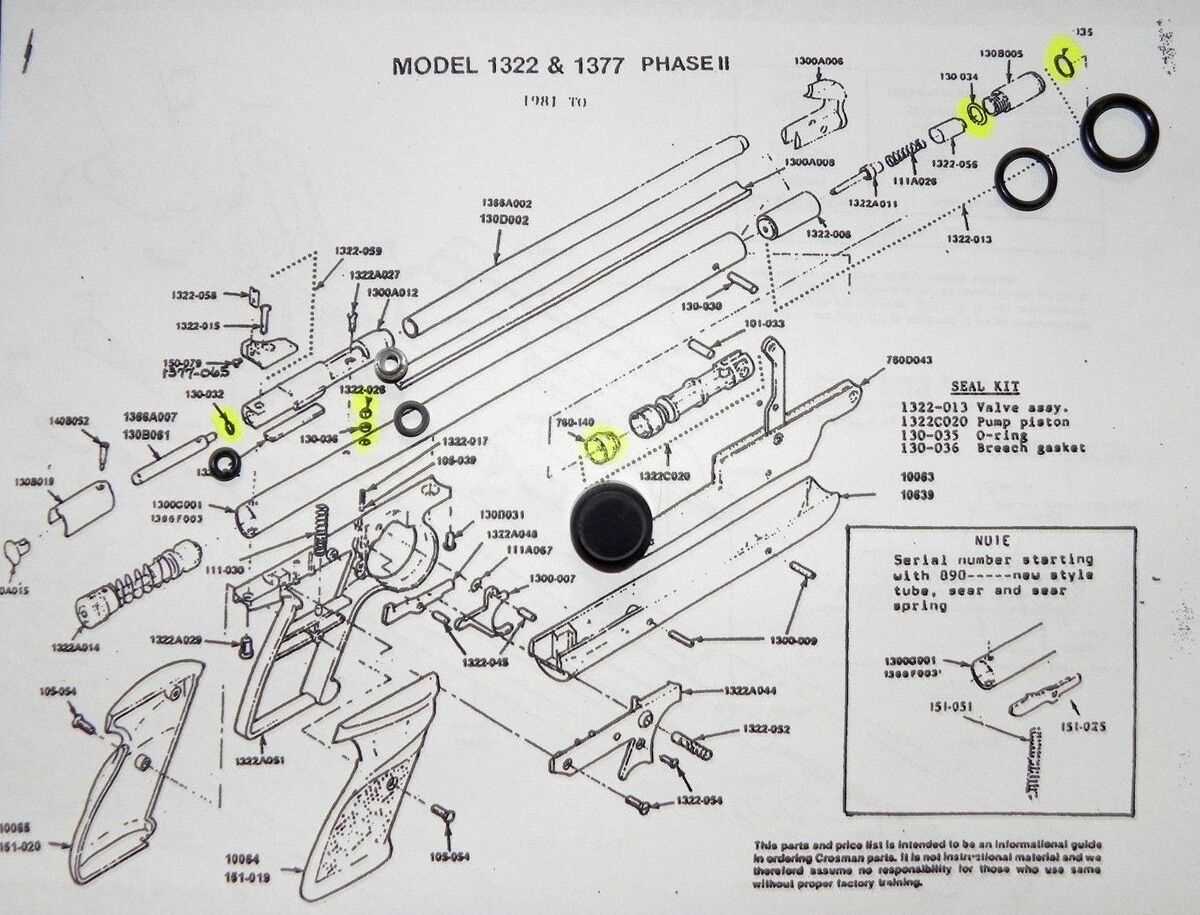 crosman 1077 parts diagram