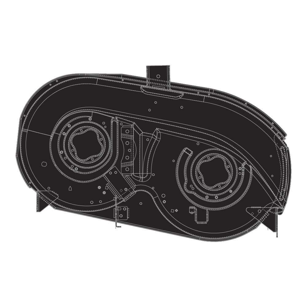 cub cadet lt1042 deck parts diagram