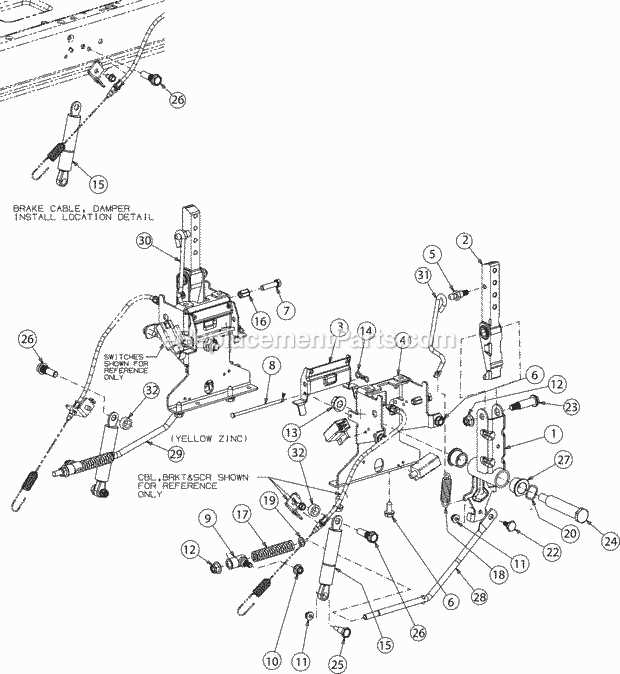 cub cadet rzt 50 deck parts diagram