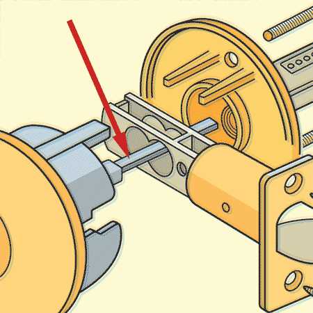 deadbolt parts diagram