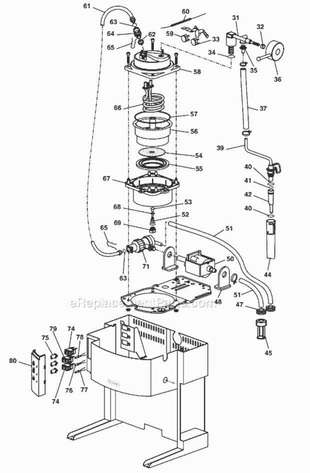 delonghi coffee machine parts diagram