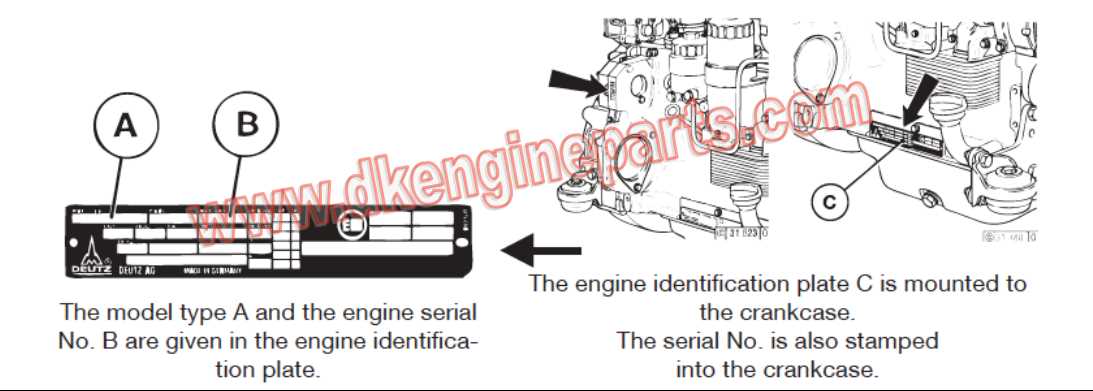 deutz 1011 engine parts diagram