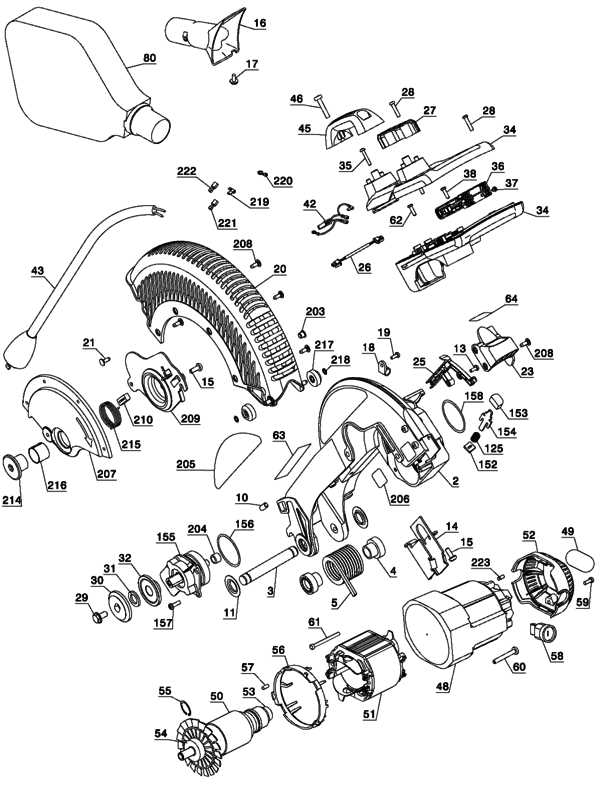 dewalt dws779 parts diagram