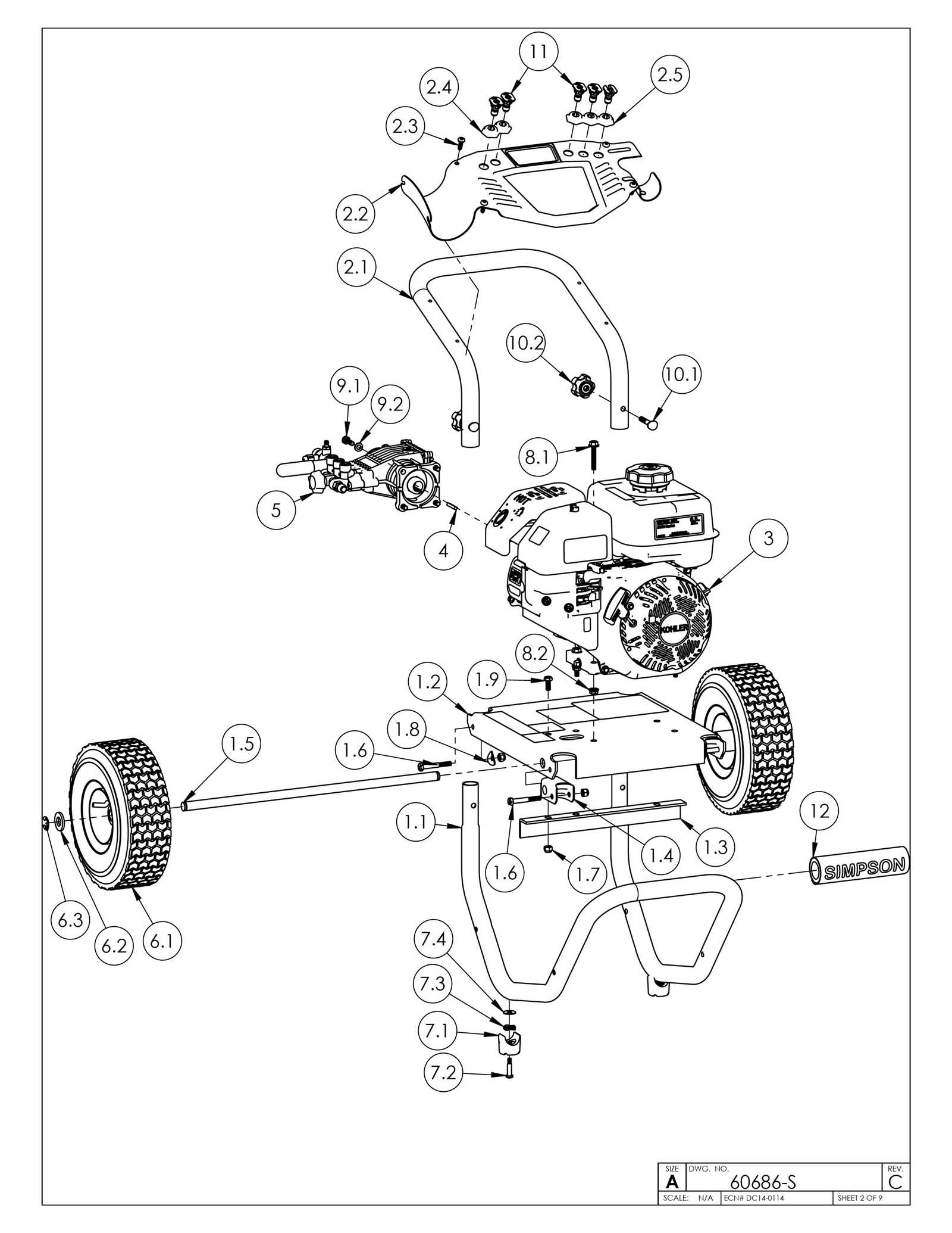 dewalt pressure washer parts diagram