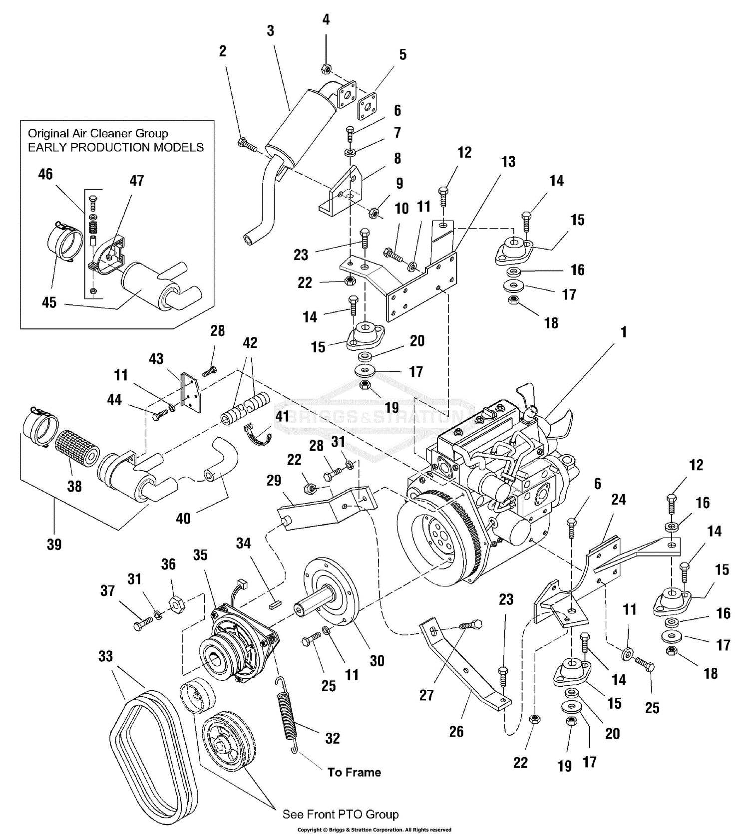 diesel engine parts diagram