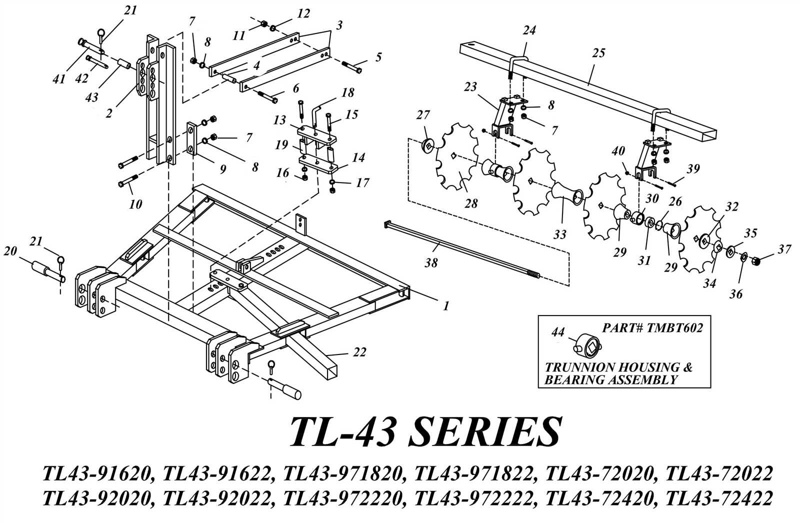 disc harrow parts diagram