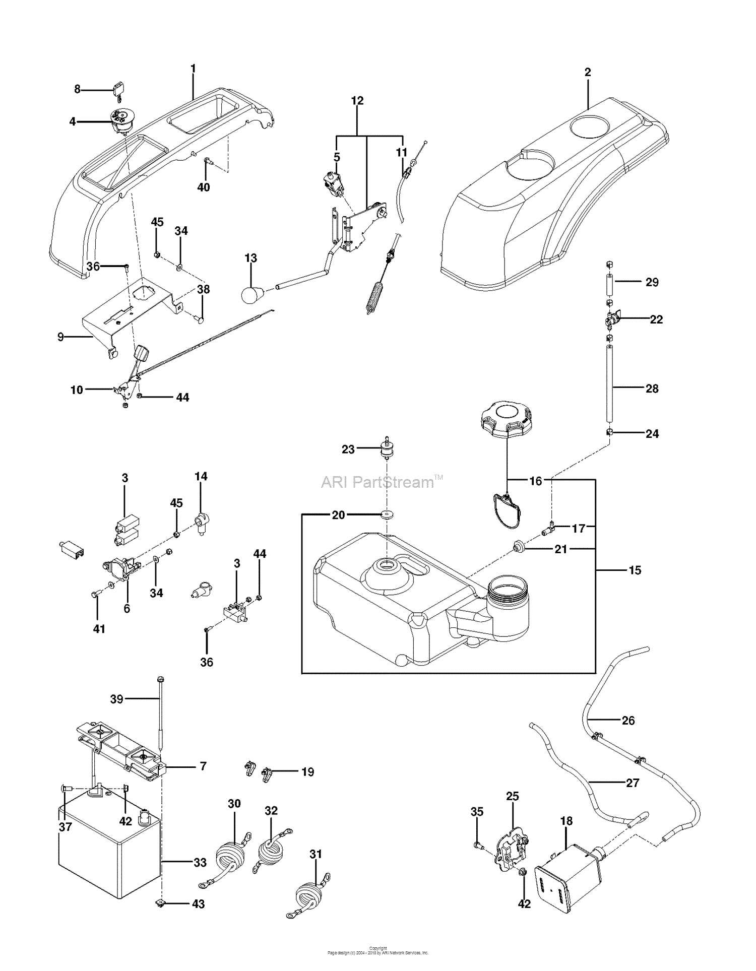 dixon lawn mower parts diagram