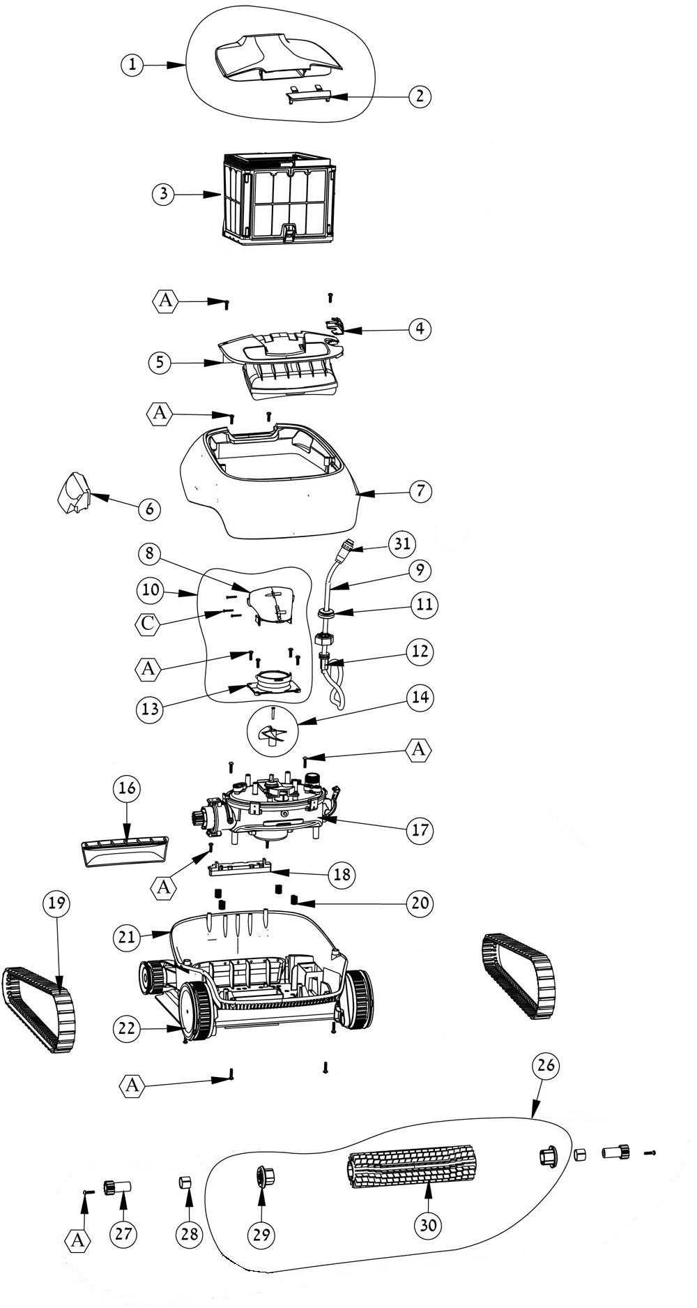 dolphin dx3 parts diagram