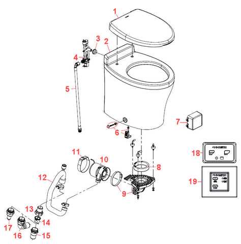 dometic rv toilet parts diagram