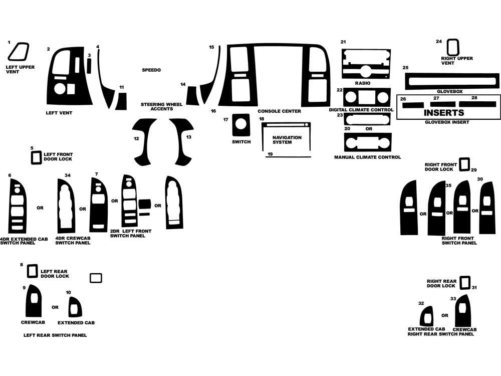 door silverado chevy silverado interior parts diagram