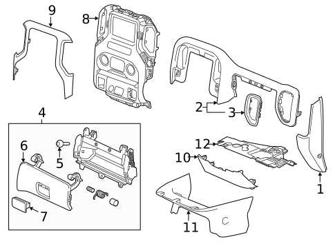 door silverado chevy silverado interior parts diagram