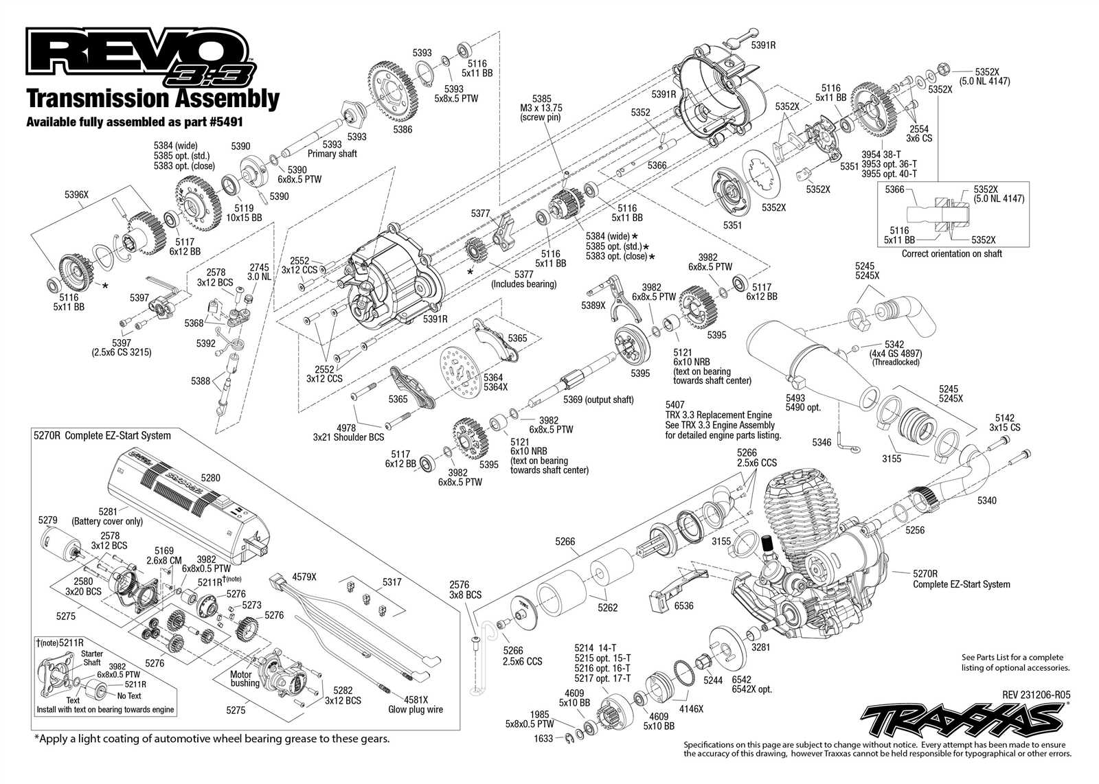 e revo 2.0 parts diagram