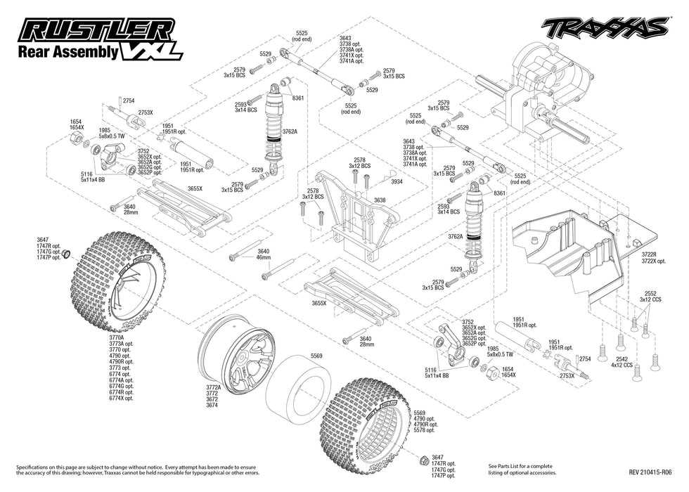 e revo 2.0 parts diagram