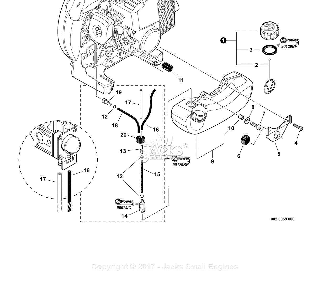 echo pb 250ln parts diagram