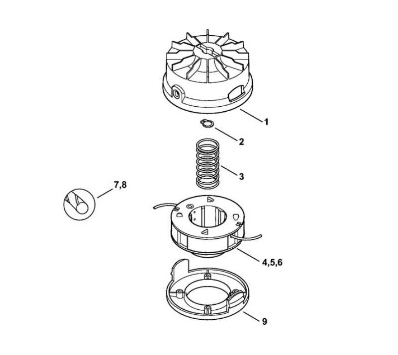 echo srm 225 trimmer head parts diagram