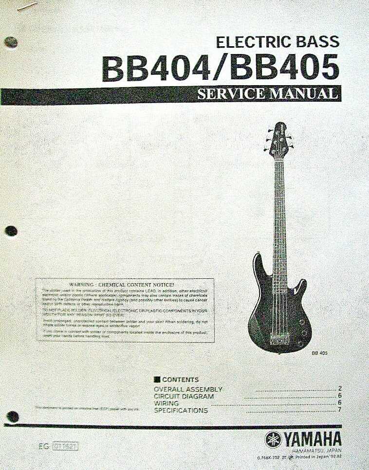 electric bass parts diagram