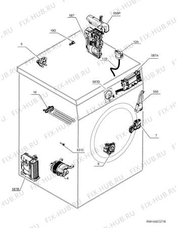 electrolux washing machine parts diagram