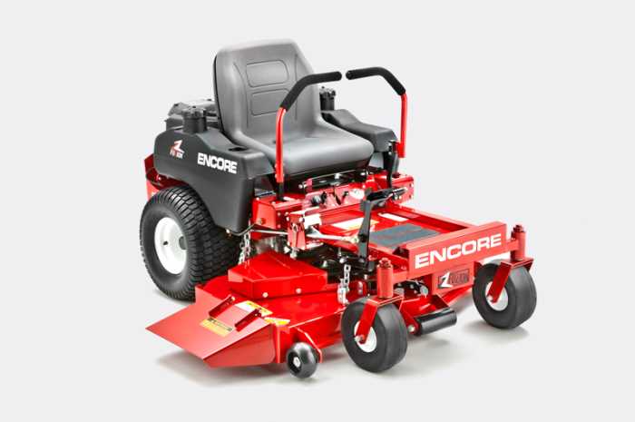 encore mower parts diagram