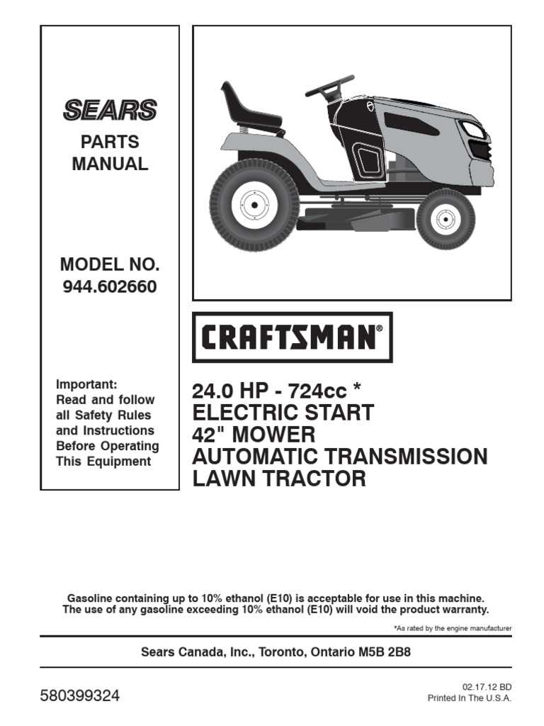 encore mower parts diagram