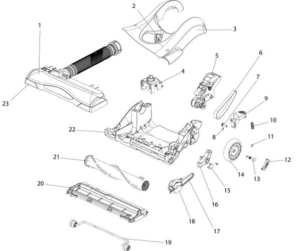 eureka vacuum parts diagram