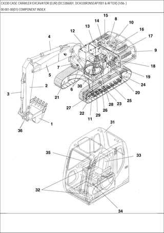 excavator parts diagram pdf