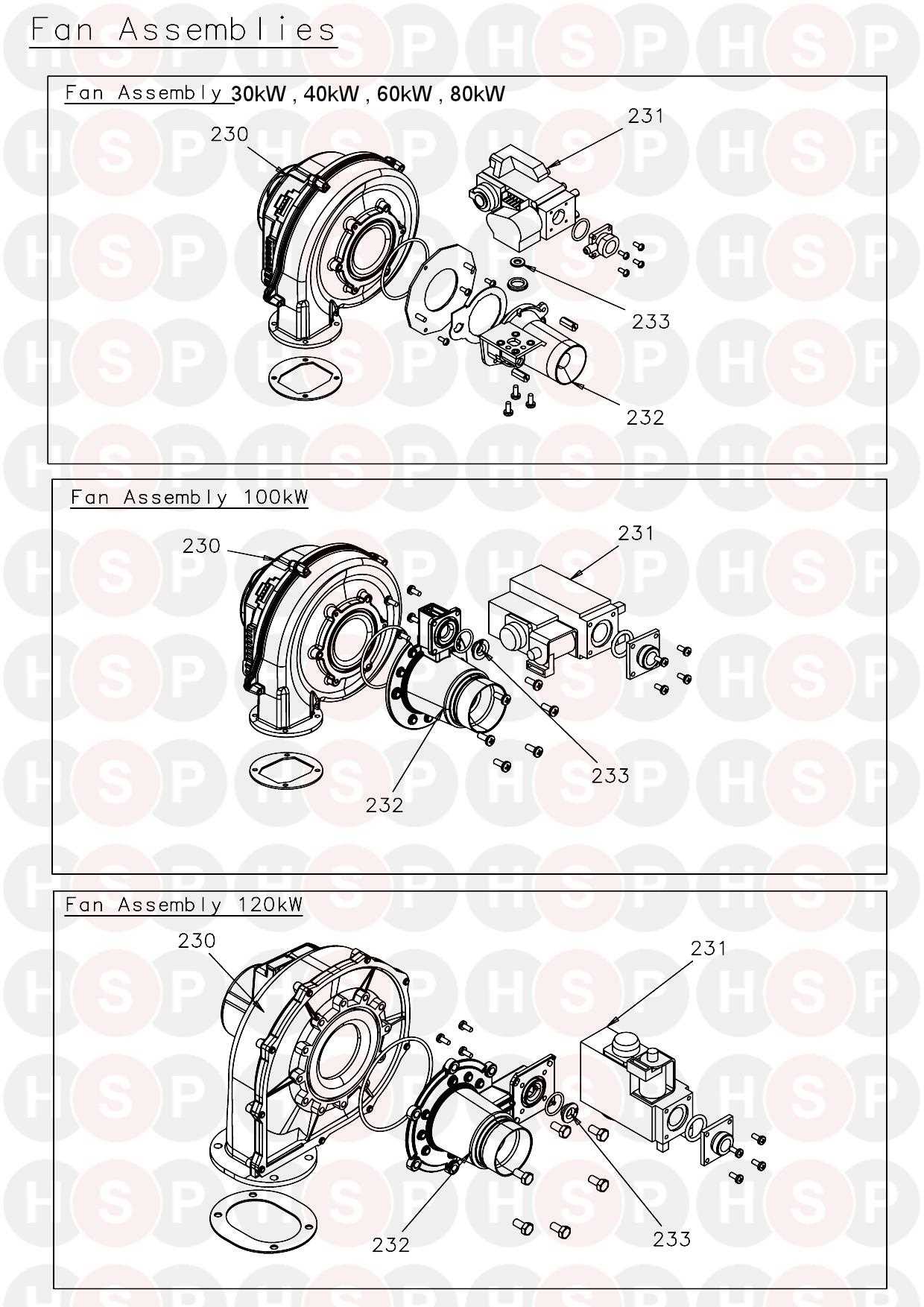 fan parts diagram