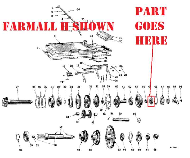 farmall h parts diagram