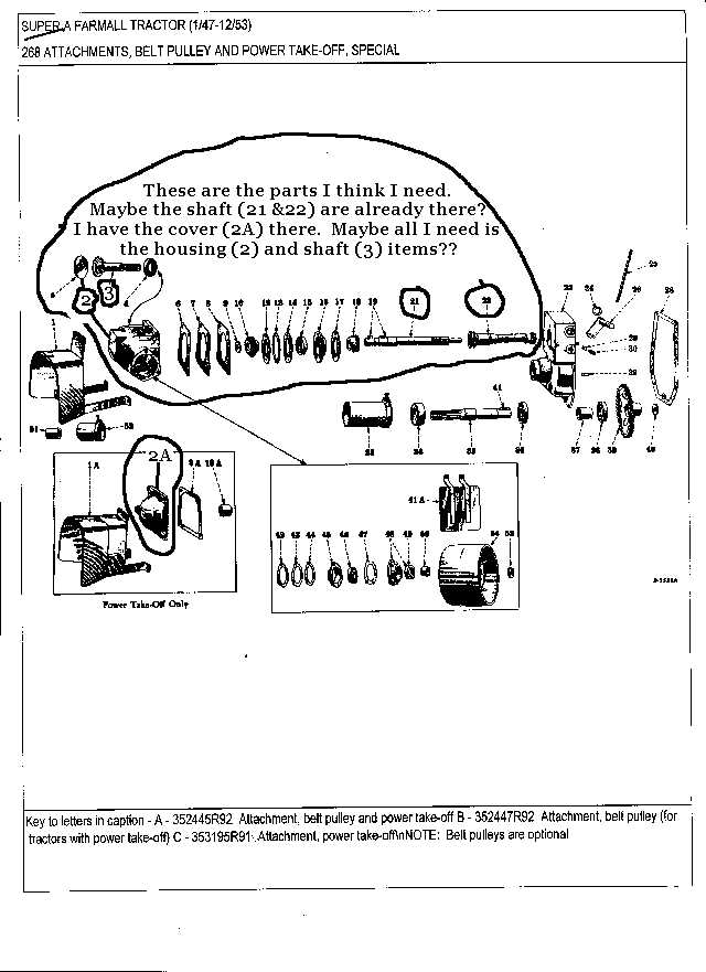 farmall super a parts diagram