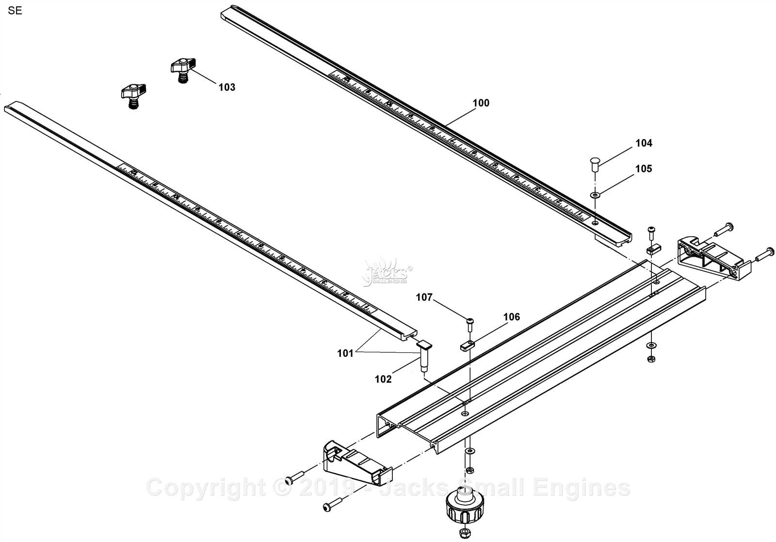 fence parts diagram