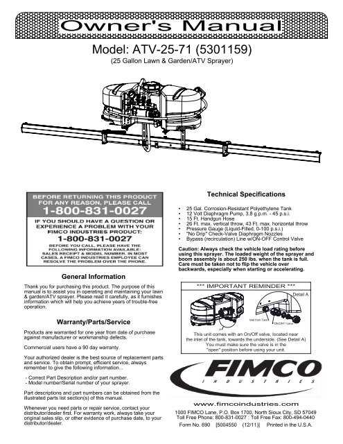 fimco sprayer parts diagram