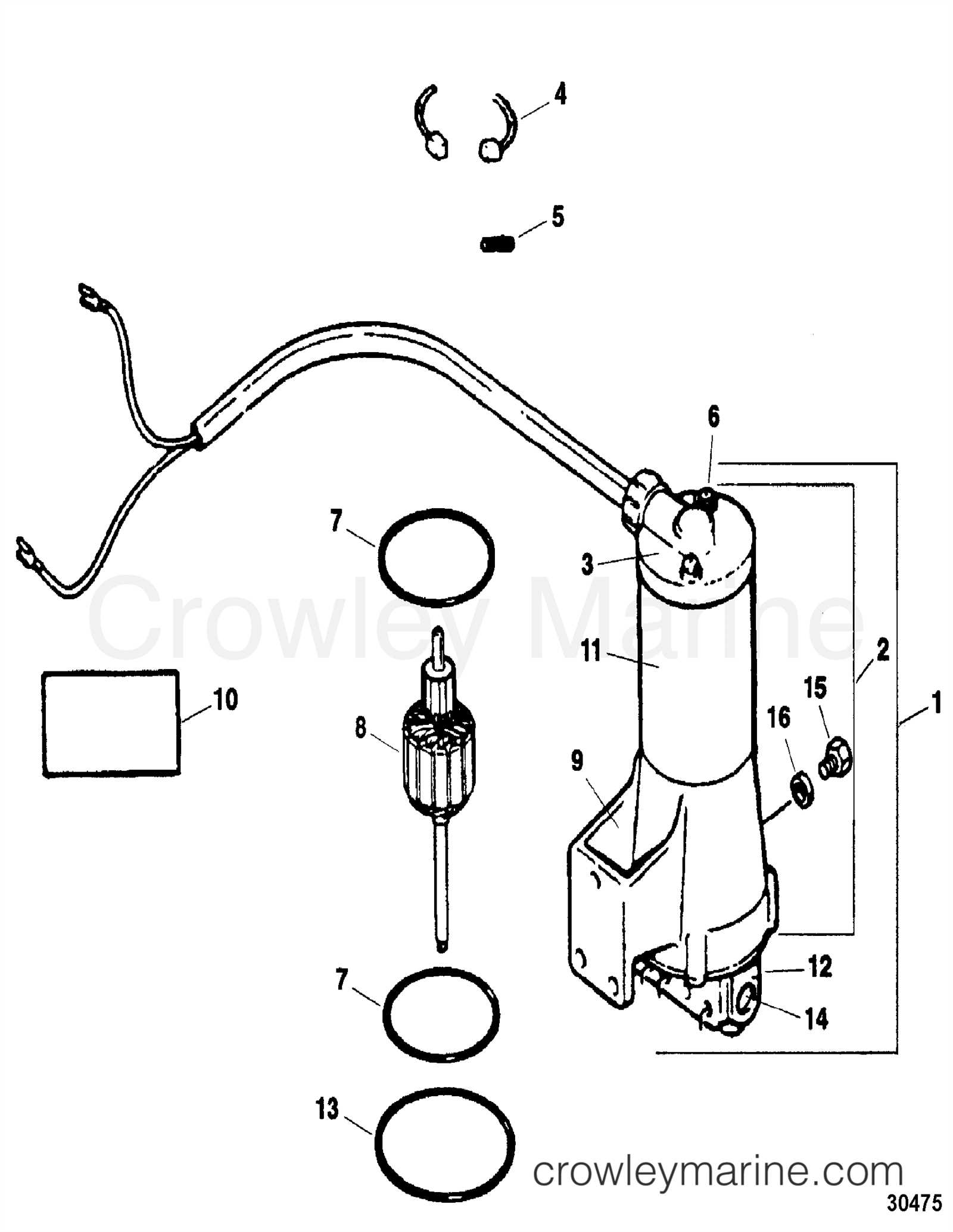 force outboard parts diagram