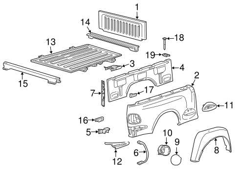 ford f 150 body parts diagram