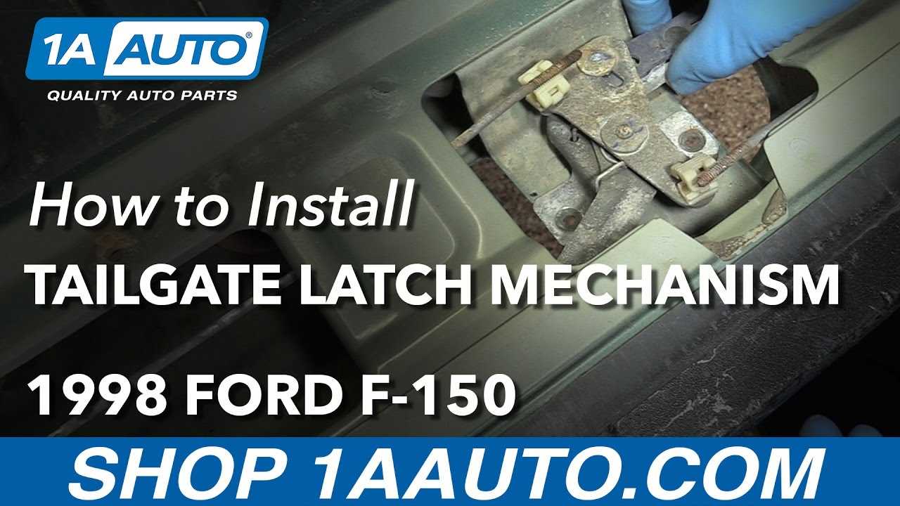 ford f 150 tailgate parts diagram