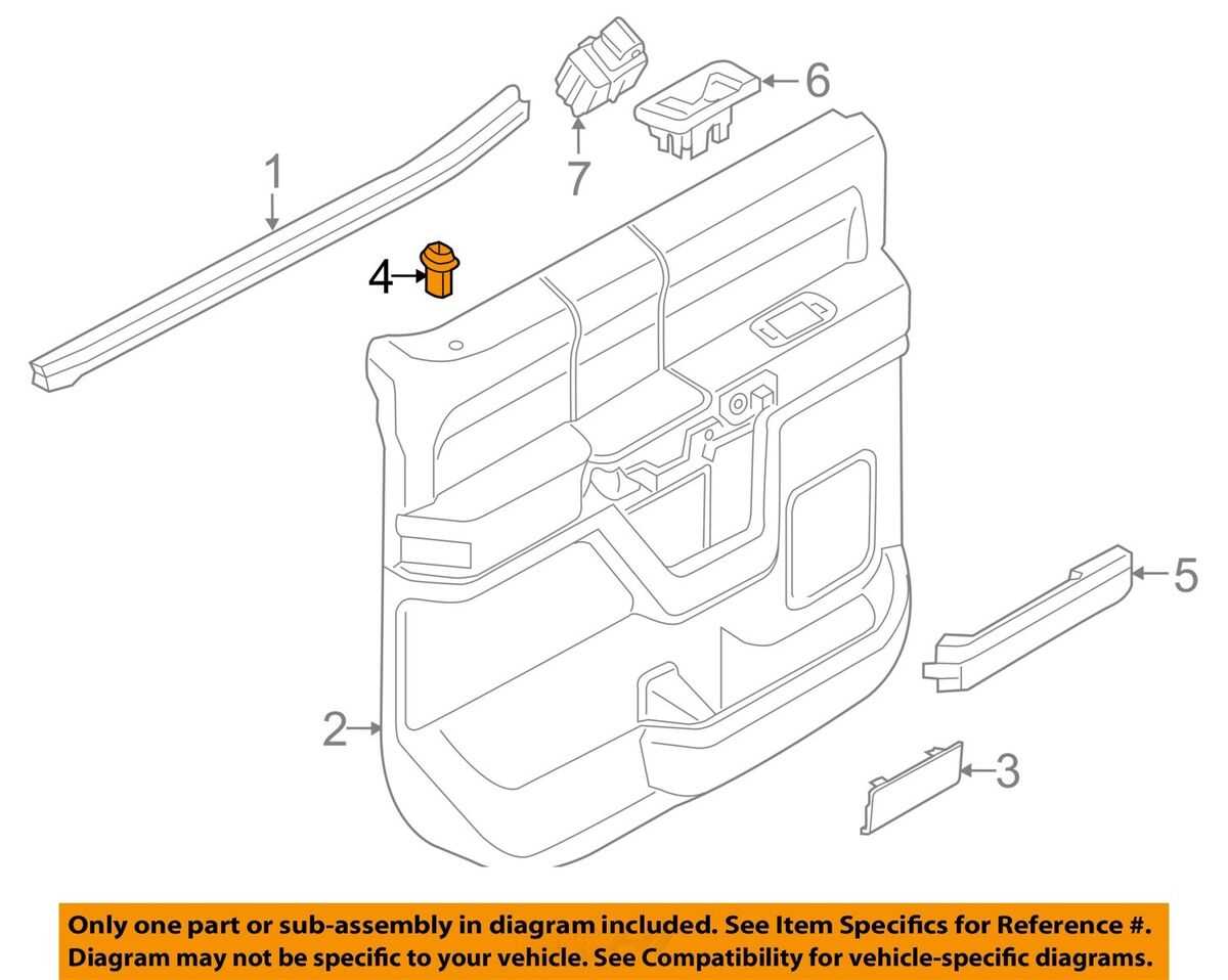 ford f150 door parts diagram