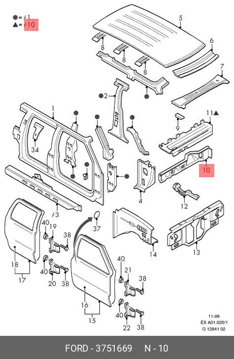 ford f150 door parts diagram