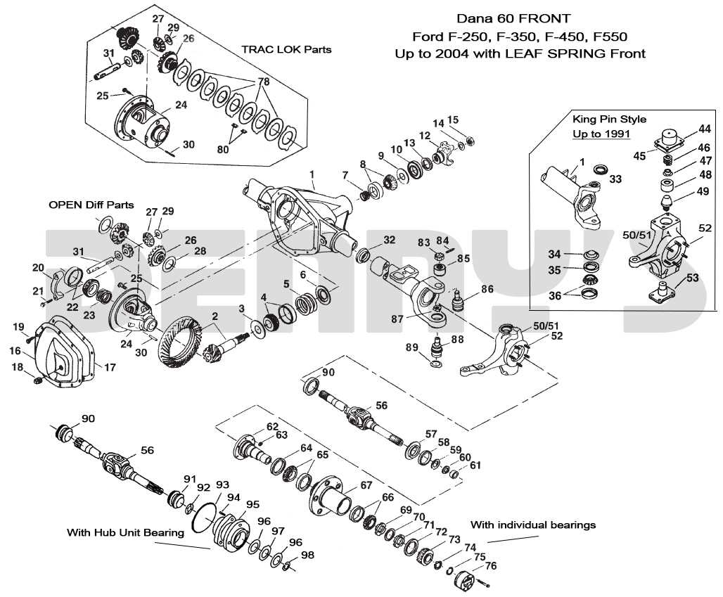 ford f250 front end parts diagram