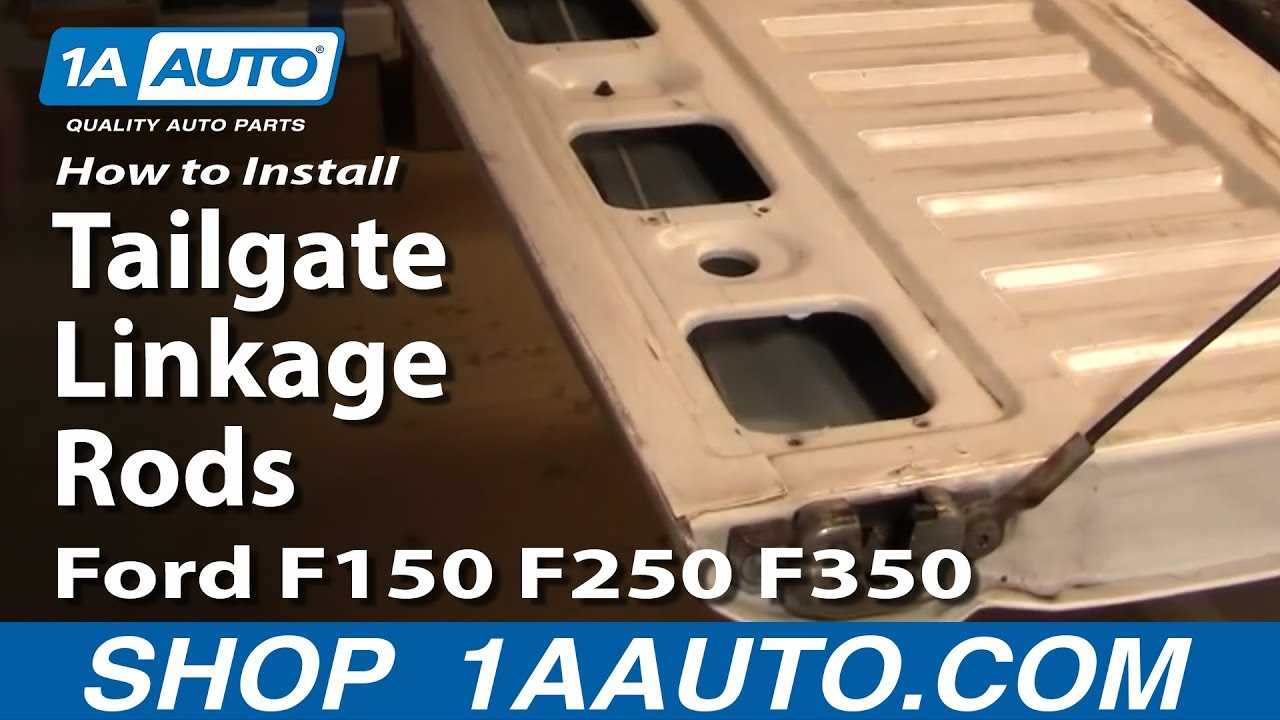 ford f350 tailgate parts diagram