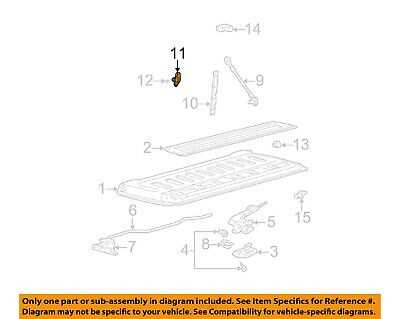 ford f350 tailgate parts diagram